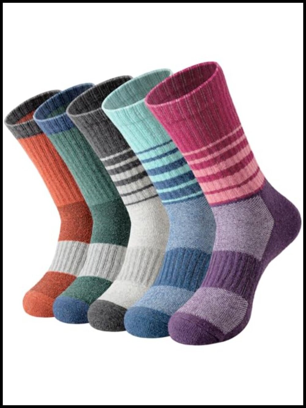 Merino Wool Blend Winter Hiking Boot Athletic Socks Women Warm